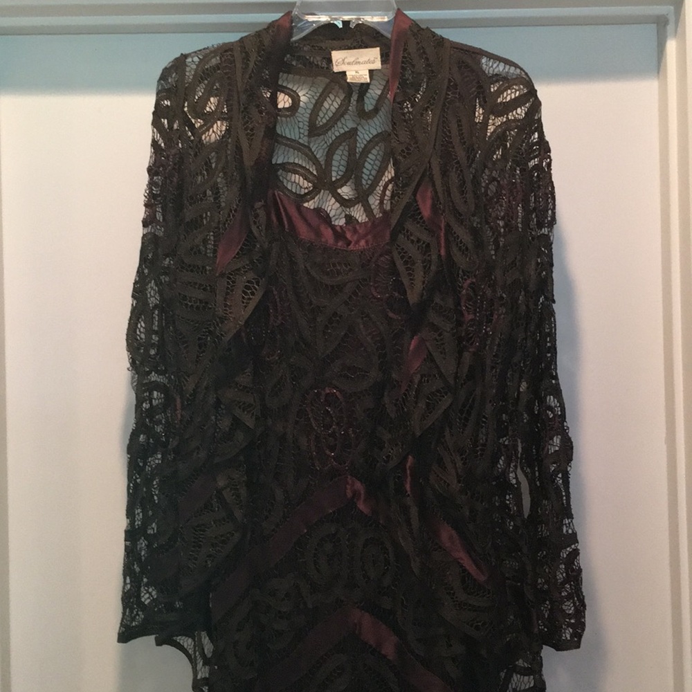 Beautiful chocolate evening ensemble
